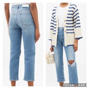 RE/DONE 24 70s Stove Pipe high-rise straight-leg jeans